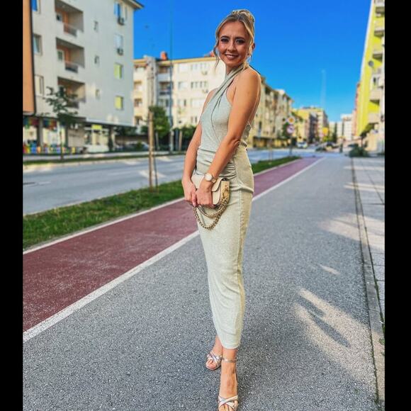 ZARA Fitted Halter Dress NWT - Picture 12 of 16